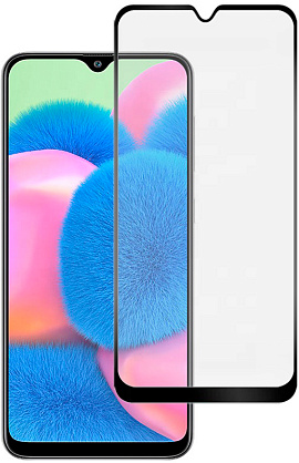 Защитное стекло RED LINE для Samsung Galaxy a30s (черная рамка)
